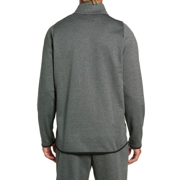New! NIKE Men's Therma Fleece Quarter Zip Training Sweater Top Size Small Gray - Picture 4 of 4